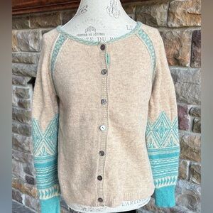Sundance Lambswool Cardigan Sweater Small